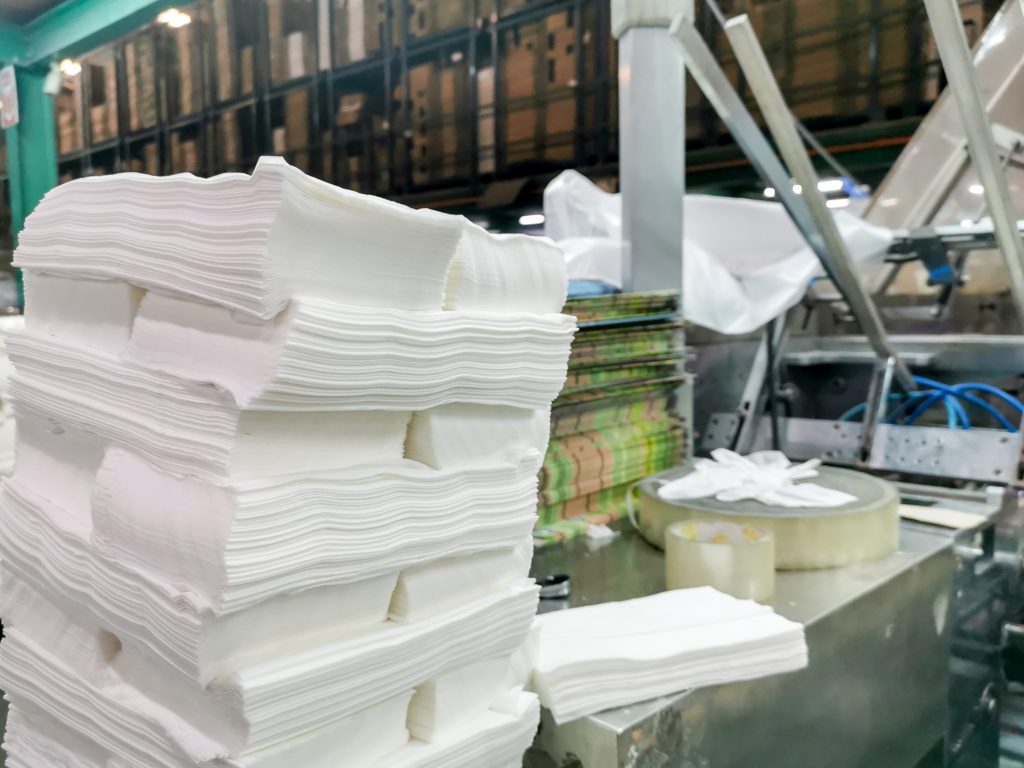 Tissue paper production z fold m fold 3 ply
