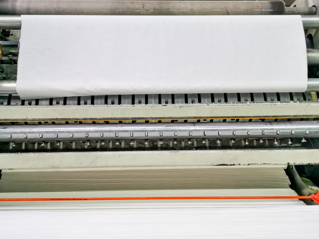 Tissue paper in making